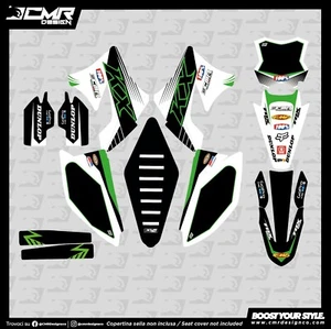 Kit Grafiche adesivi in crystal per KAWASAKI KXF 250 450 2009 2010 2011 - Imagen 1 de 1