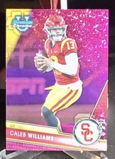 2023 Bowman U Chrome Caleb Williams Fucshia Diamond Refractor /150 USC QB!