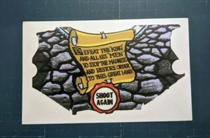 Medieval Madness Pinball Machine Lower Playfield SCROLL Wear Fix OVERLAY - Picture 1 of 2