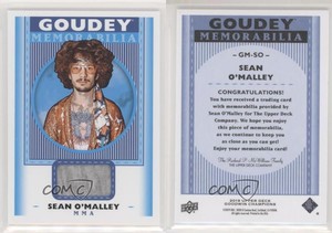 2019 Upper Deck Goodwin Champions Goudey Memorabilia Sean O'Malley #GM-SO