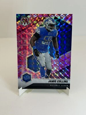 2021 Panini Mosaic Prizm Camo Pink Jamie Collins Detroit Lions #78 - Image 1 of 2