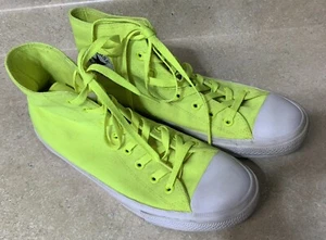 Chuck Taylor II Converse All Star Neon Yellow High Tops Size 10 Men’s / 12 Women - Picture 1 of 10