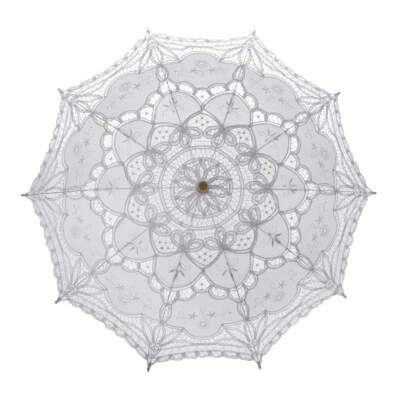 Sombrilla de encaje vintage boda novia paraguas fiesta fotografía sombrilla Foto 1 de 4