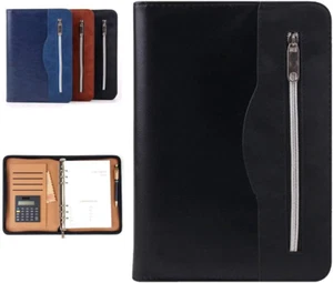 SAYEEC A5 Refillable Journal Binder Portfolio 6 Ring Business Notebook Loose ... - Picture 1 of 1