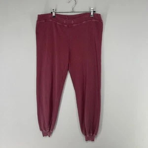 The Great Women Jogger Pant 1 Red Sweatpant Cropped Stretch Waist Tapered Leg 24 - Picture 1 of 9
