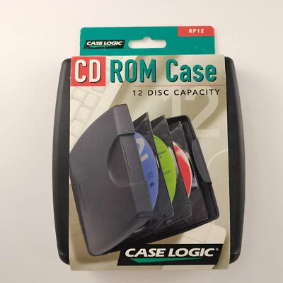 Vintage Case Logic Hard Shell CD-ROM Wallet - 12 Disc Capacity - NEW & UNUSED - Image 1 of 4