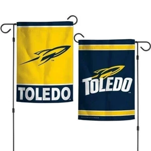 TOLEDO ROCKETS 12"X18" 2 SIDED GARDEN FLAG - Picture 1 of 3