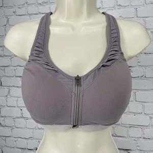 Victoria’s Secret Purple Knockout Front Close Padded Wired Sports Bra Size 34DDD - Picture 1 of 10