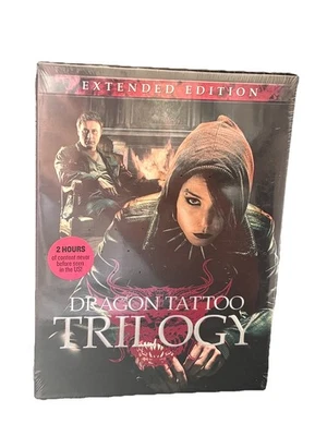 Dragon Tattoo Trilogy Extended Edition DVD Box Set Factory Sealed Brand New - Image 1 of 4