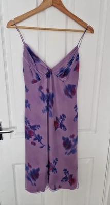 Vestido y chaqueta floral Armani Collezioni vintage 100 % seda púrpura claro talla EU42 Foto 1 de 4