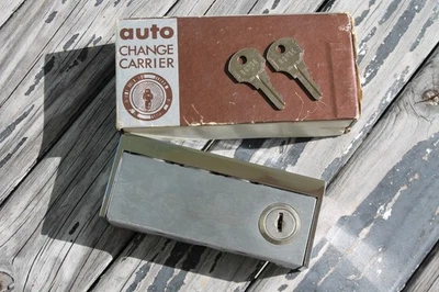 Vintage Coin Holder Under Dashboard, Decarlin Locking Change Box Dash Accessory - Image 1 of 4