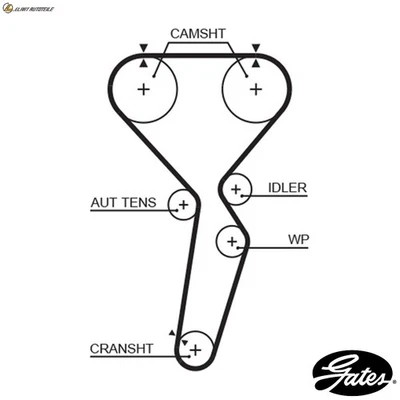 ZAHNRIEMEN 5585XS FÜR MITSUBISHI PAJERO/IO/TR4/PININ GALANT/ASPIRE/Mk/VI 2.0L - Image 1 of 4