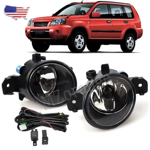 Bumper Fog Light Lamp W/Wiring Switch Kit For Nissan X-Trail Xtrail T30 2000-06 - Picture 1 of 23