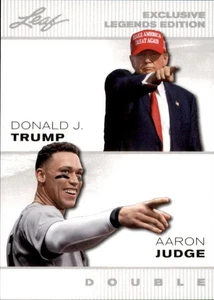COMO NUEVO 2024 Hoja LEYENDA EXCLUSIVA TRUMP / AARON JUDGE ELE-57 NEW YORK YANKEES - Imagen 1 de 2