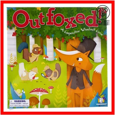 Outfoxed Cooperative Whodunit Board Game Gamewright Memory Skills Clue Ages 5+ - Image 1 of 4