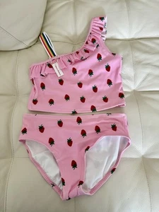 Hanna Andersson Girls NWT Pink Strawberry Bikini Set Size 10 - Picture 1 of 3