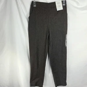Croft & Barrow Neu mit Etikett braun die klassische Pull-On-Hose gerade mittlere Leibhöhe Größe 6P Shirt - Bild 1 von 11