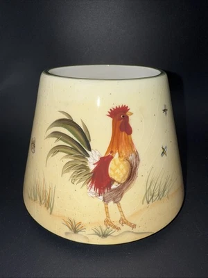 Домашний интерьер петух свеча топпер/тень скворечник сельская ферма 4 дюйма Hx 5,5 дюйма Вт - Изображение 1 из 4