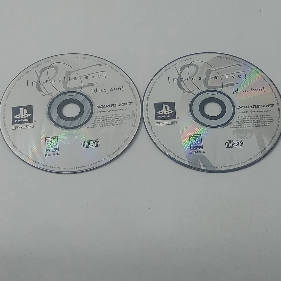 Parasite Eve Sony PlayStation 1 PS1 Discs Only Untested - Image 1 of 4