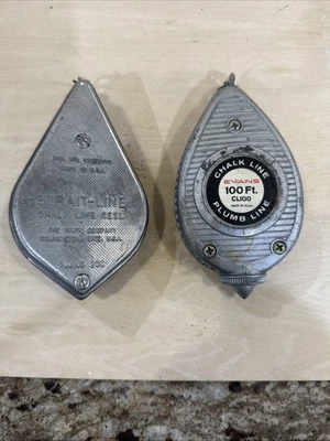 2 Vintage Working Chalk/Plumblines. 1-Evan’s CL-100, 1-Strait-Line - Image 1 of 4