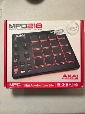 AKAI MPD218 Midi Pad Controller w 16 MPC Pads New Open Box - Image 1 of 4