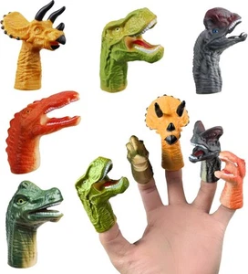 5 Pcs Dinosaur Finger Puppets Party Faovrs for Toddler and Kids 1-3 3-5 4-8,... - Picture 1 of 7
