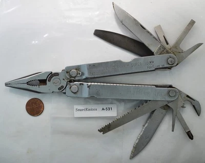 Leatherman Super Tool Original USA- retired, good w name dated 02/01  #A531 - Image 1 of 4