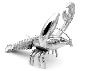 Homard Figurine Décorative Langouste Argenté Décoration de Table Créature Marine - Imagen 1 de 8