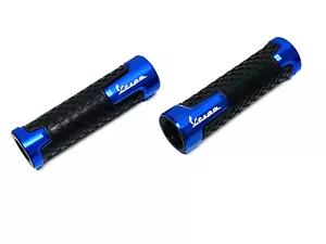 EMPUÑADURAS DE MANILLAR PERSONALIZADAS VESPA GTS GTL GTV AZUL ANODIZADO ALUMINIO - Imagen 1 de 6
