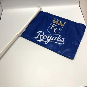 MLB Kansas Coty Royals 2 Sided Window Mount Car Flag Rico Industries - Picture 1 of 4
