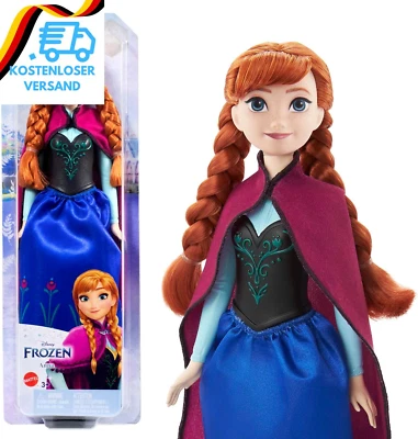 BESUCHE DEN MATTEL-STORE Mattel Disney Prinzessin Anna Puppe, Die Eiskönigin Puppe, Kämmbare Haare, Beweg