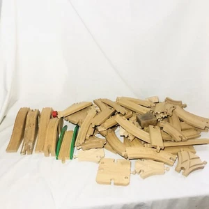 Thomas The Train Brio Wooden Railway Tracks Lot Of 70pcs Specialty Tracks Etc. - Picture 1 of 2