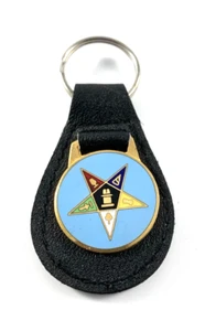 Northern Star Schlüsselanhänger Leder (schwarz) | 3,225" x 1,5" | Made in England | Neu - Bild 1 von 2