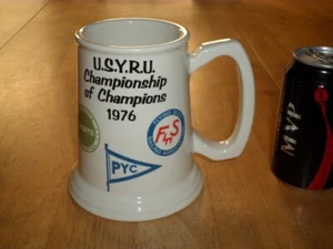 [U.S.Y.R.U.] SAILING ASSOCIATION CHAMPIONSHIP #1976 yr. , Ceramic Beer Mug, USA - Picture 1 of 9