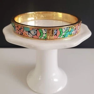 Lilly Pulitzer Gypsy Jungle Armreif Gold Plate Beach Vibes Resort Wear Cruise - Bild 1 von 8