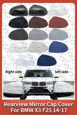 Cubierta de tapa del espejo retrovisor lateral del coche para BMW X3 F25 X4 F26 X5 F15 X6 F16 2014-2017 Foto 1 de 4