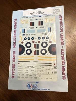 Superscale Decals 48617 1/48 Scale Spitfire XIV Aces Johnson, Charney, Newbery,  - Image 1 of 3