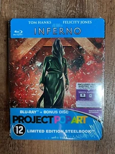 Inferno w. Project Pop Art Steelbook (Blu-ray, 2016, Import, Region Free) *NEW* - Picture 1 of 3