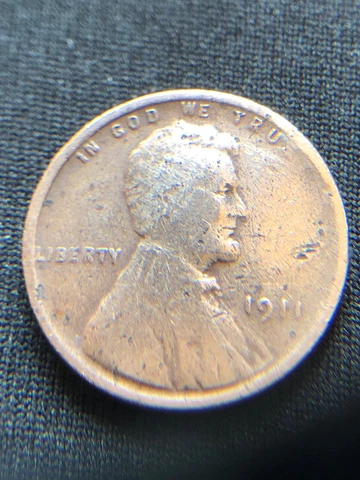 1911 Die break on reverse, black die stain error from minter Cover