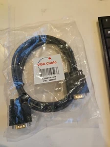 6FT VGA/SVGA Cable Male to Male Monitor TV Video Wire 15 PIN Plug & Play Cord - Picture 1 of 1