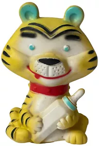 Squeeky Toy Vinyl Tiger Boy Mid Century Alan Jay Clarolyte Plumpee Squeeze - Picture 1 of 11