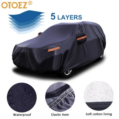 Heavy Duty Waterproof Full SUV Car Cover All Weather Protector Outdoor Dustproof Foto 1 de 4