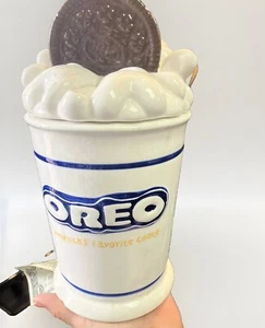 Vintage Oreo "America's Favorite Cookie" ~ Utensil Holder / Vase ~ 6 3/4" Tall - Picture 1 of 6