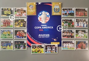 2024 Panini Copa America Complete White Sticker Set + Album USA VERSION - Picture 1 of 1
