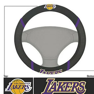 Basketball Los Angeles Lakers Steering Wheel Cover Universal 14.5"-15.5" - Imagen 1 de 4