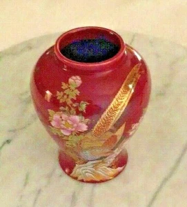 Asiatische dekorative Vase Vögel und Blumen 6 cm hoch - Bild 1 von 1