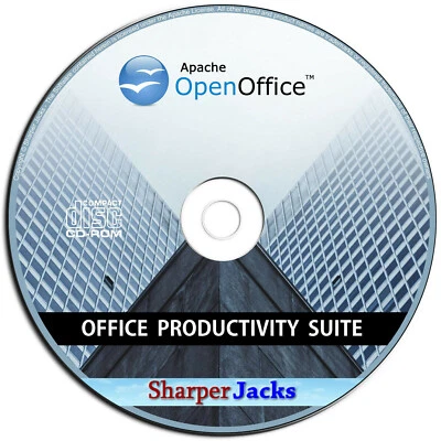 NEW & Fast Ship! Apache Open Office Suite - Word Processor / Spreadsheet - Disc - Image 1 of 4