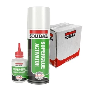 Soudal Trade hochviskoser Superkleber 50g mit Aerosolaktivator 200ml x12 - Bild 1 von 3