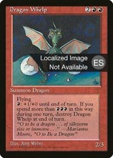 1X Dragon Whelp Fourth Edition Foreign Black Border NM/EX Korean MTG CARD