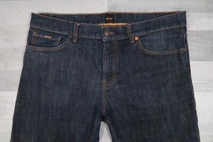 Pantalones de mezclilla para hombre Hugo Boss MAINE BC-L-C elásticos calce recto azules W36 L31 - Imagen 1 de 15